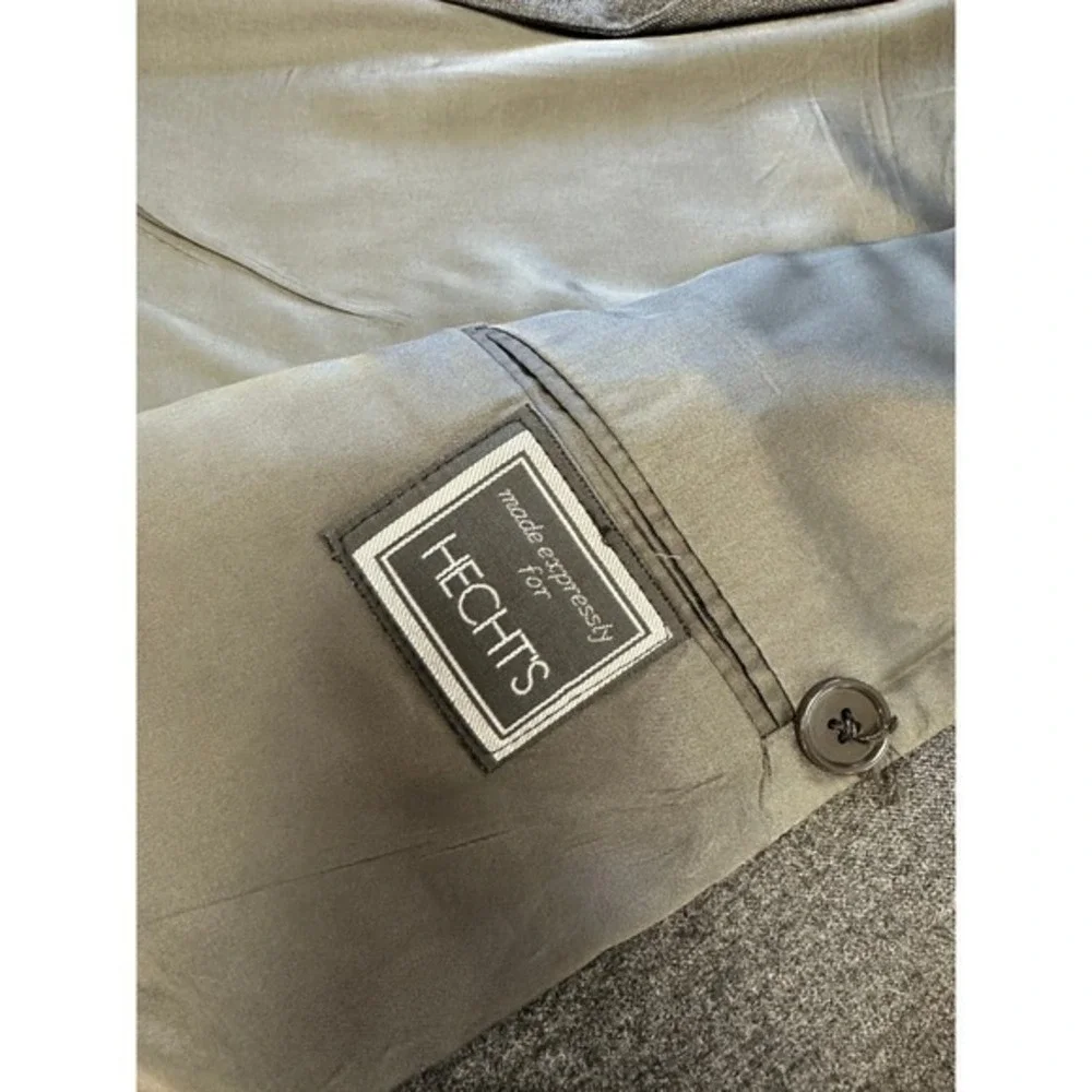 Christian Dior Monsieur‎ Double Breasted Wool Blazer Mens Size 40 Gray Jacket JS
